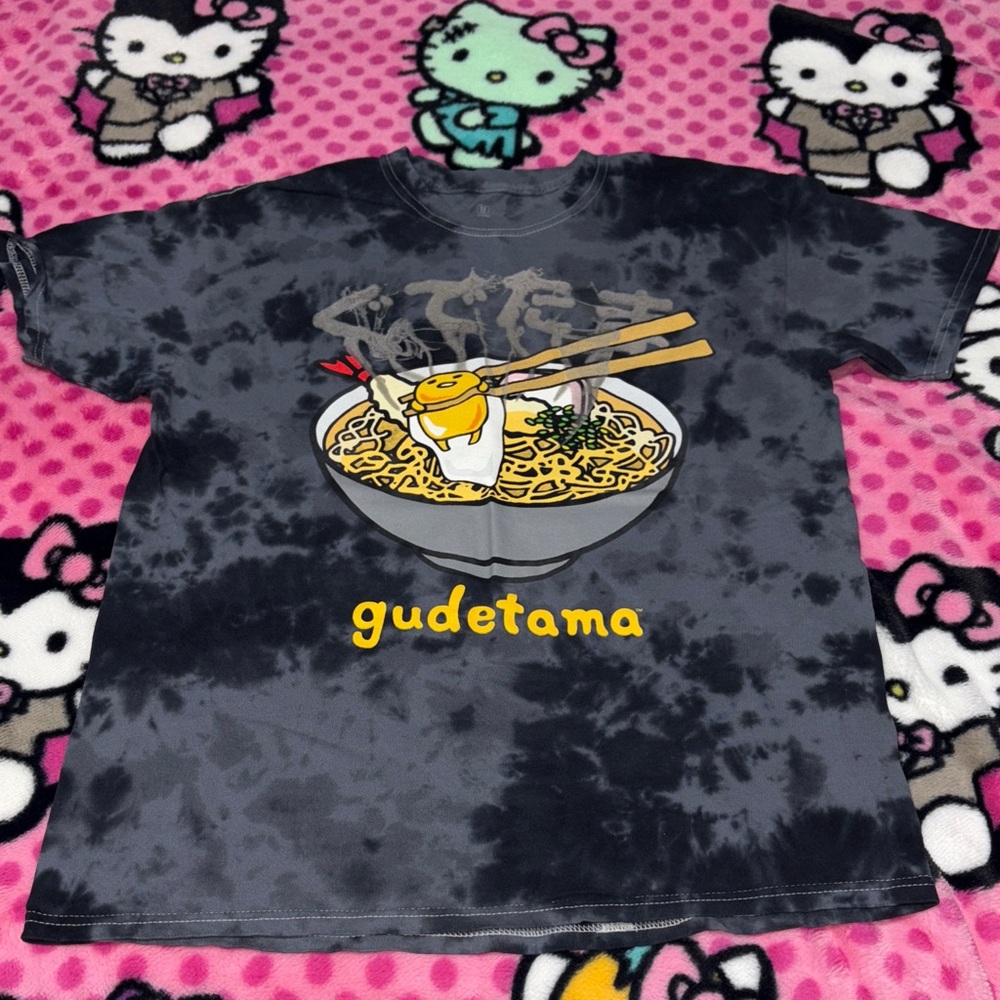 Sanrio Gudetama Charcoal T-Shirt size medium